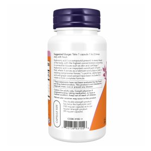 Hyaluronic Acid 100mg 2X Plus - 60 vcaps фото3