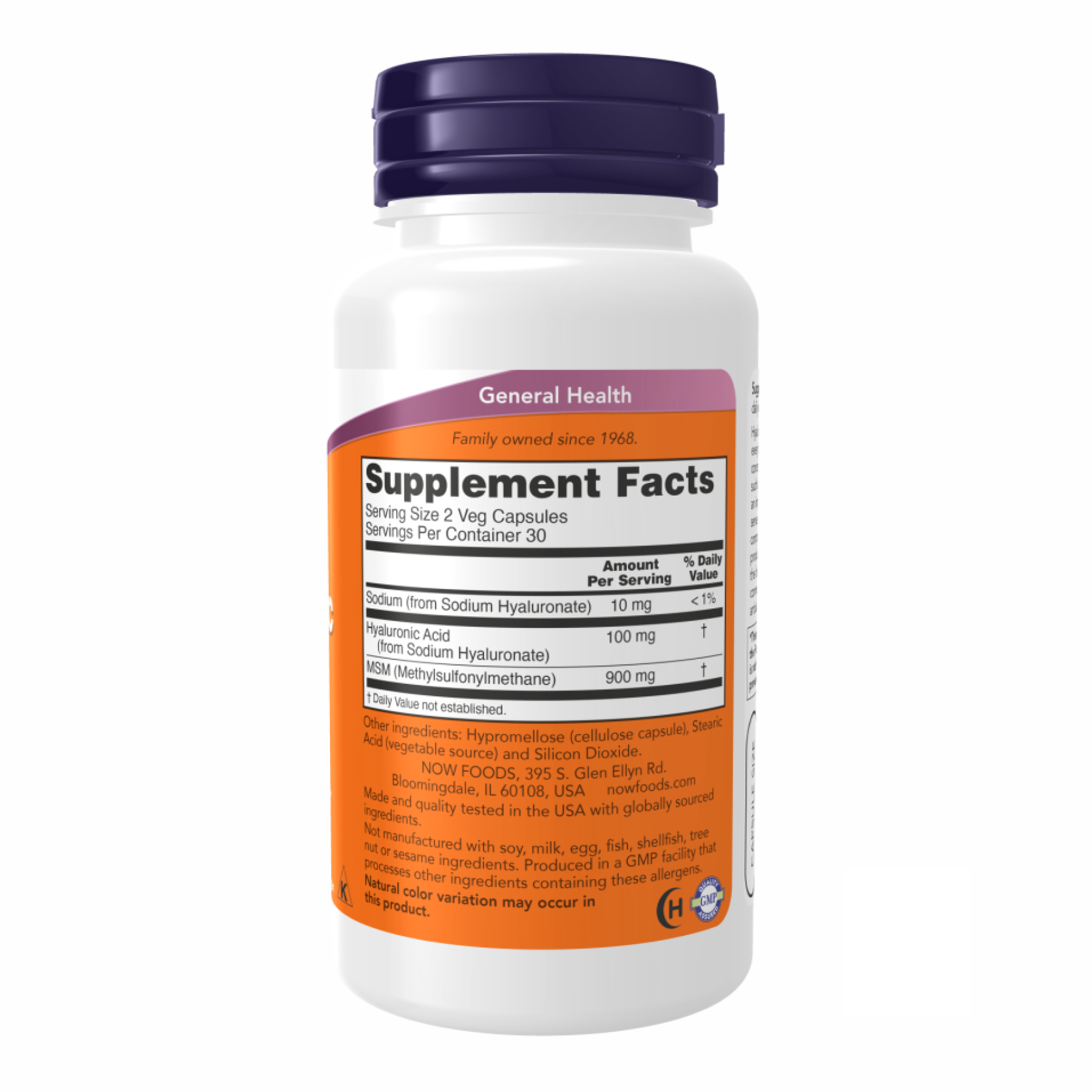 Hyaluronic Acid 50 mg - 60vcaps фото2