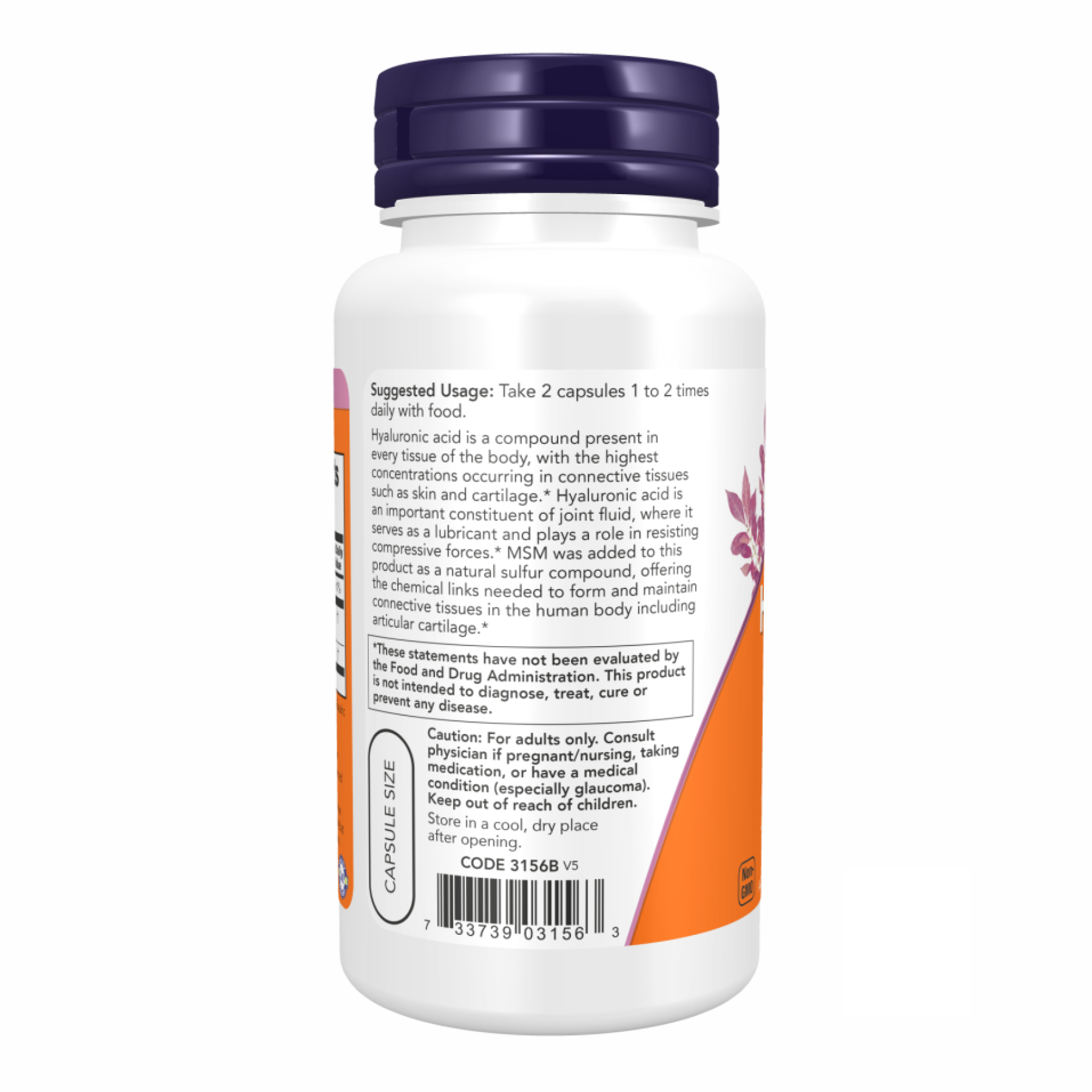 Hyaluronic Acid 50 mg - 60vcaps фото3