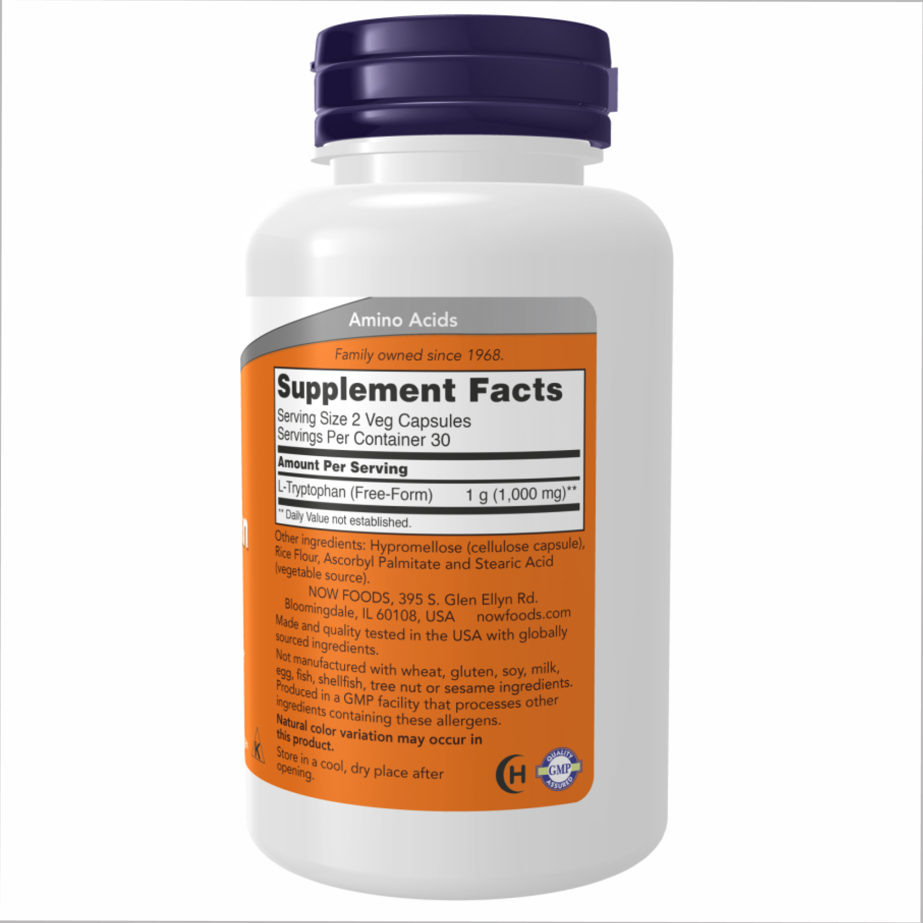 L-Tryptophan 500mg - 120 vcaps фото2