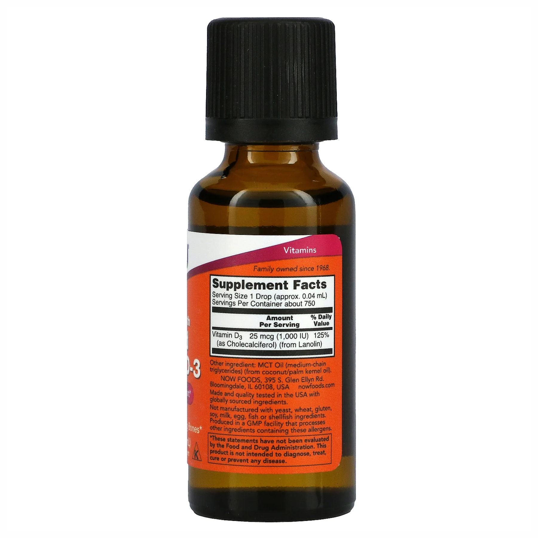 VIT D-3 Liquid - 30ml (1fl oz) фото2