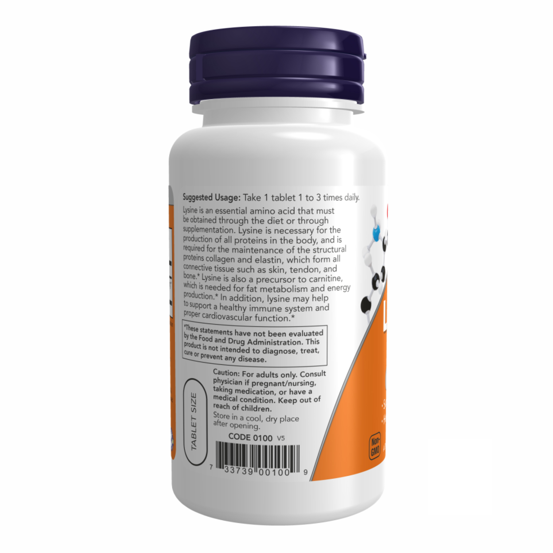 Lysine 500mg - 250 tabs фото3