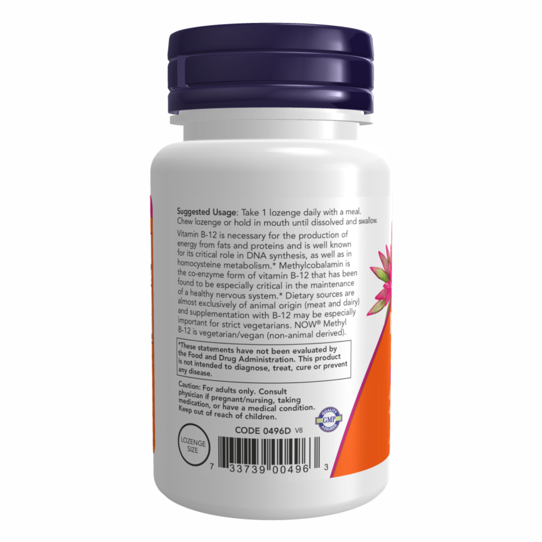 Methyl B-12 5000mcg - 120 lozenges фото3