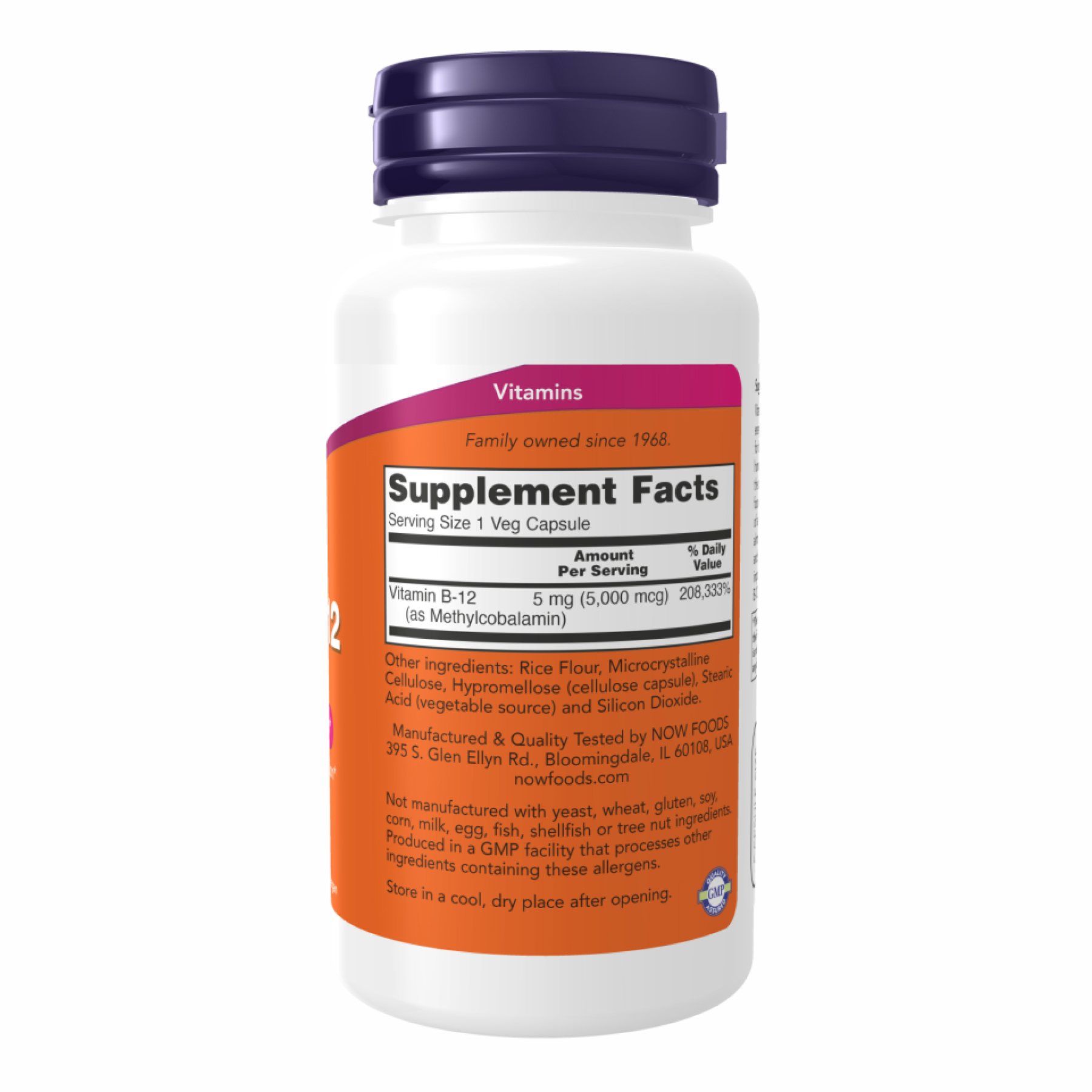 Methyl B-12 5000mcg - 90 vcaps фото2