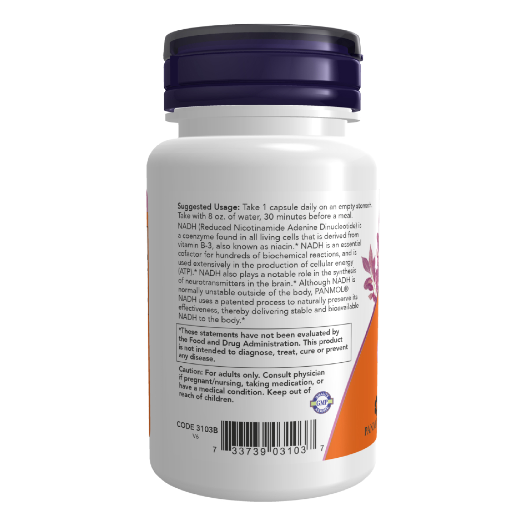 NADH 10mg With 200mg Ribose - 60 vcaps фото3
