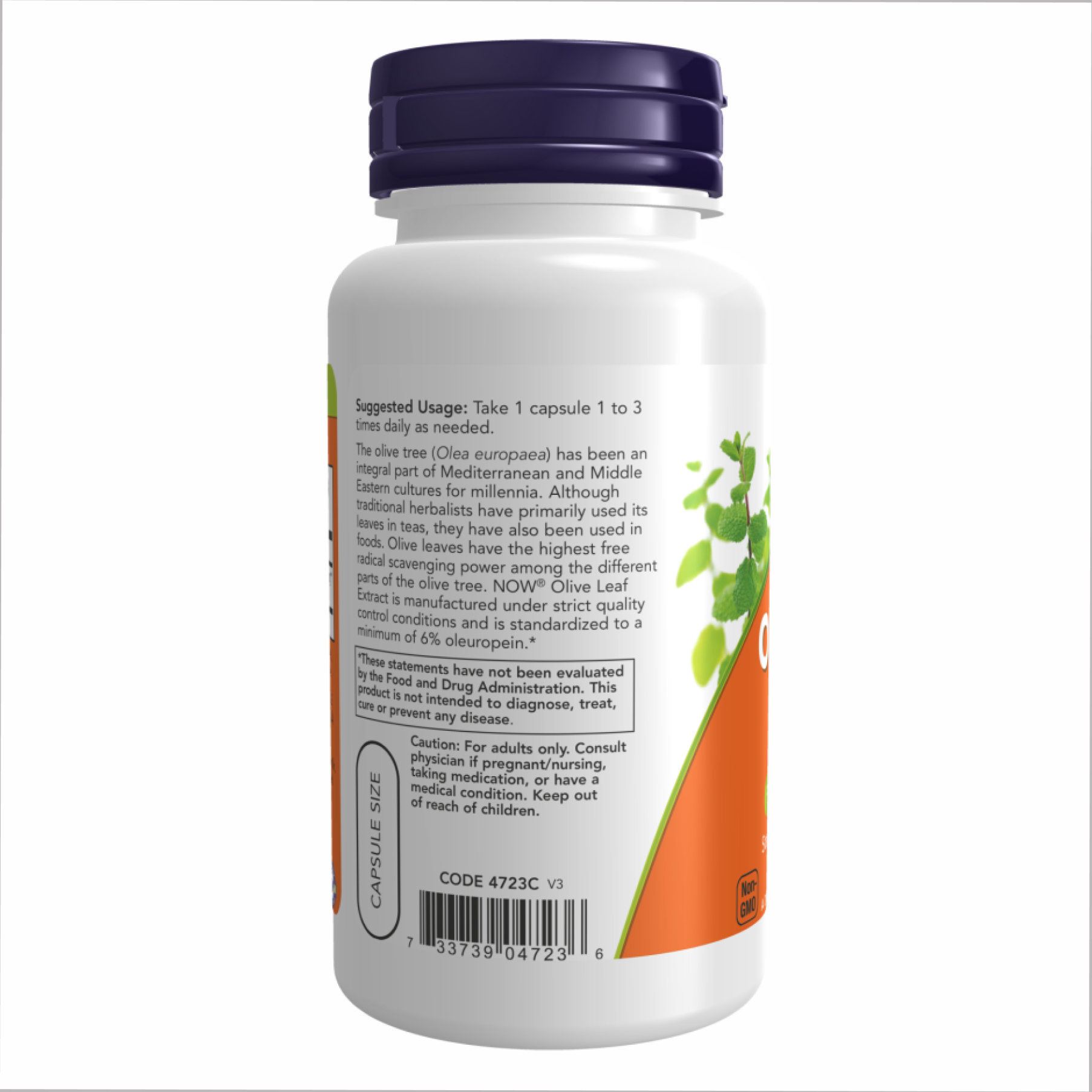 Olive Leaf Extract 500 mg - 60 veg caps фото3