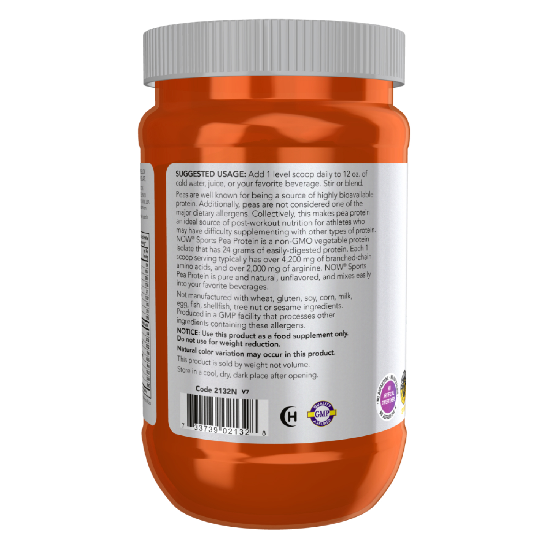 Pea Protein - 340g Unflavored фото3
