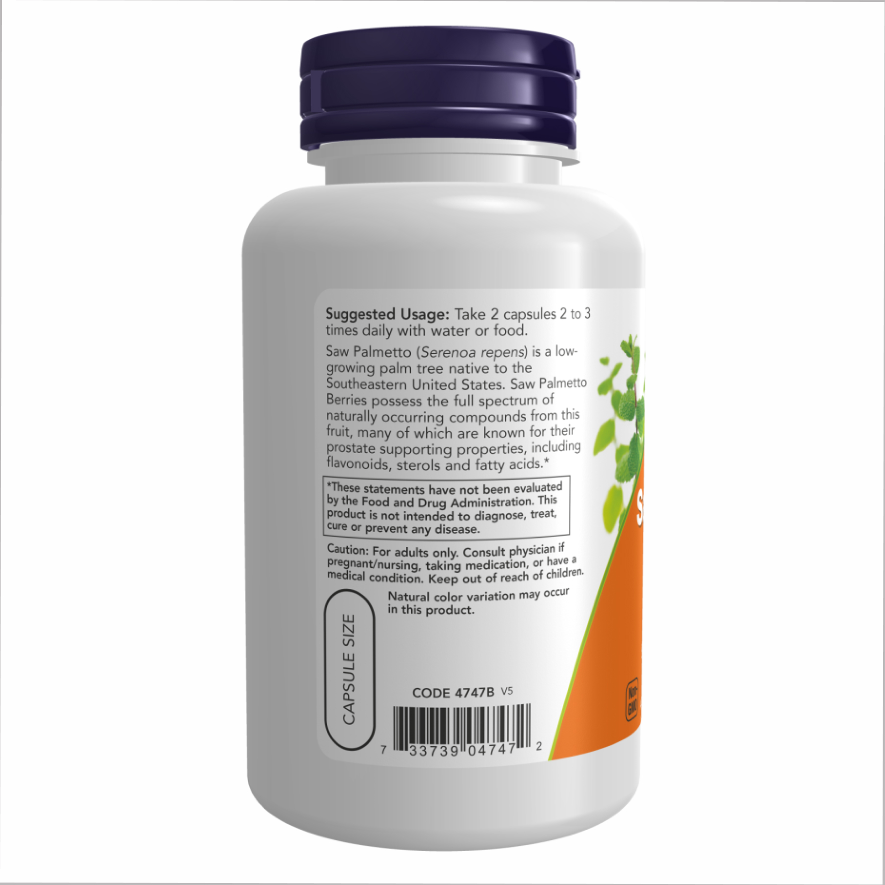 Saw Palmetto 550mg - 250 vcaps фото3