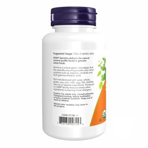 Spirulina 1000 mg - 120 tabs фото3