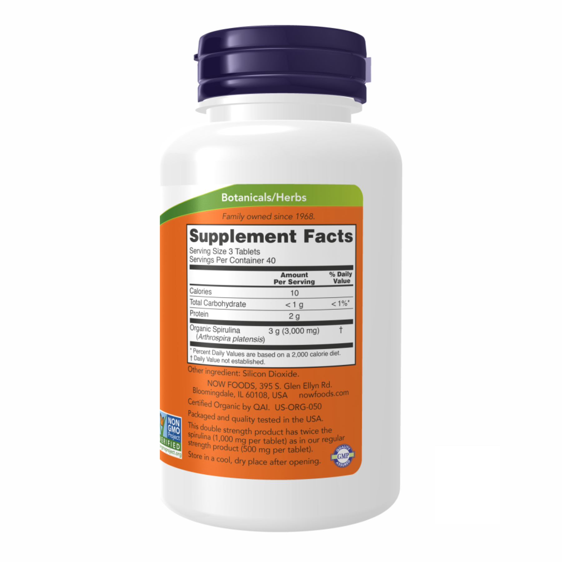 Spirulina 1000 mg - 120 tabs фото2