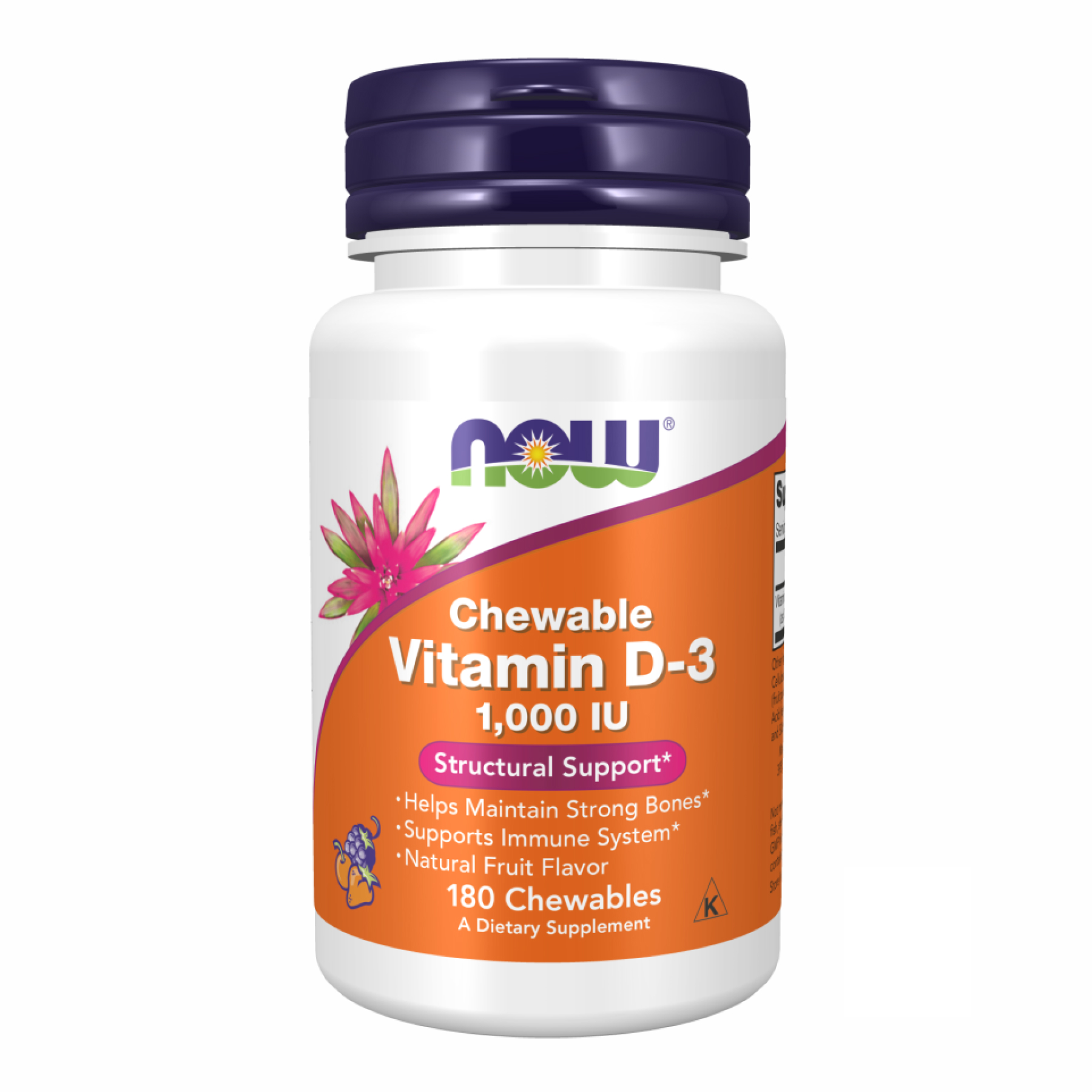 VIT D-3 1000 IU Chewable Fruity - 180 loz фото1