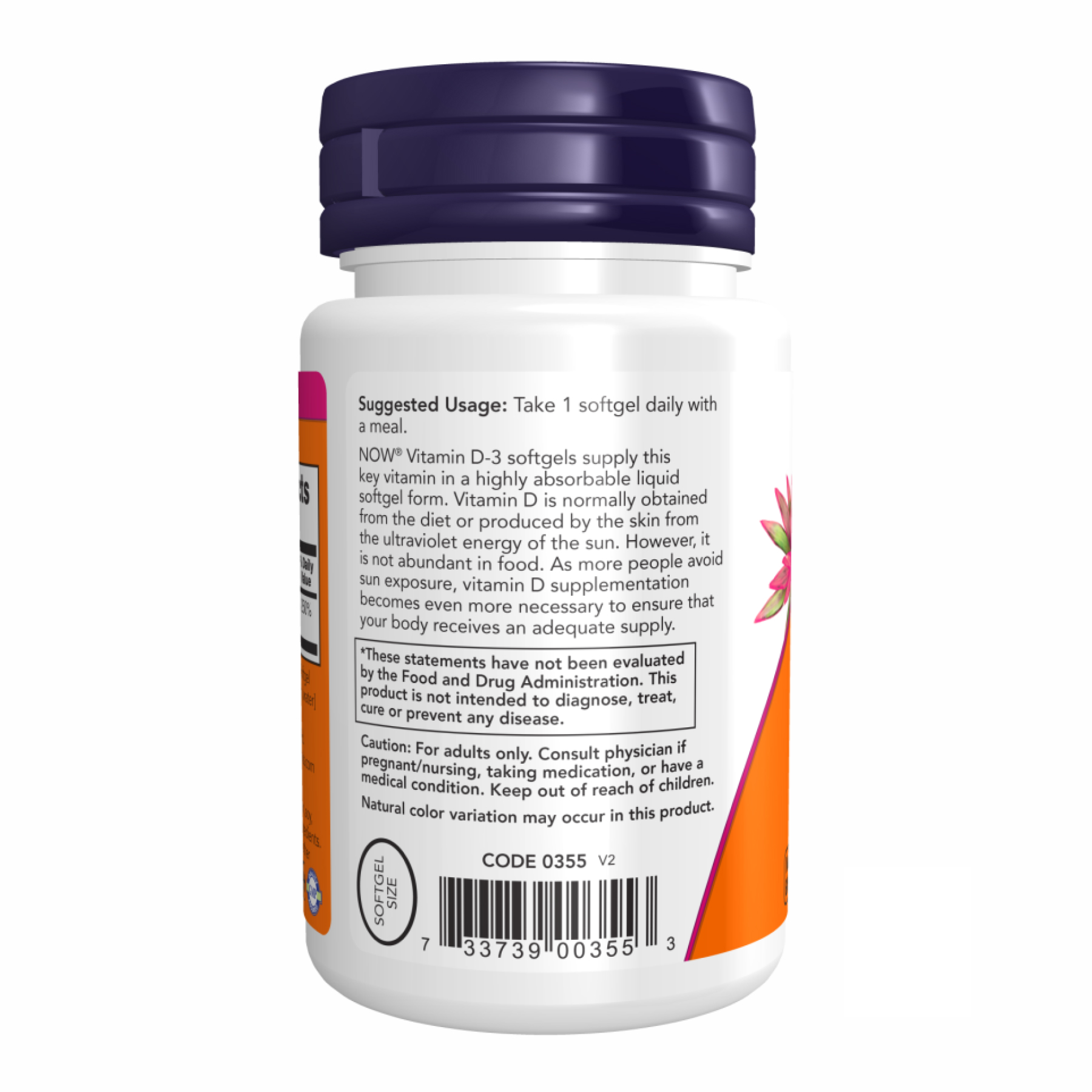 VIT D-3 2000 IU - 120 sgels фото3