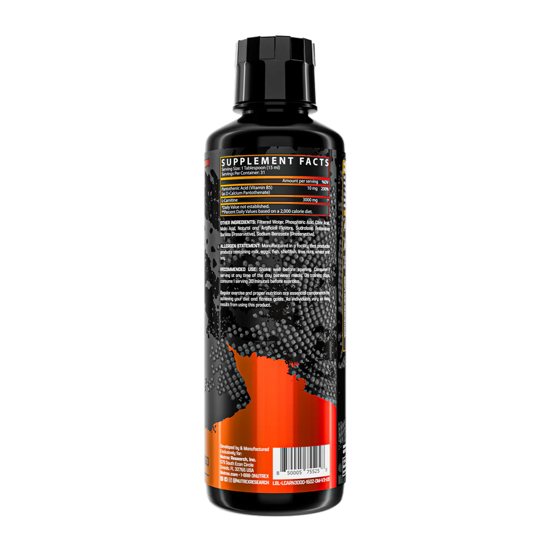 Liquid L-Carnitine 3000 - 480ml Orange Mango фото2