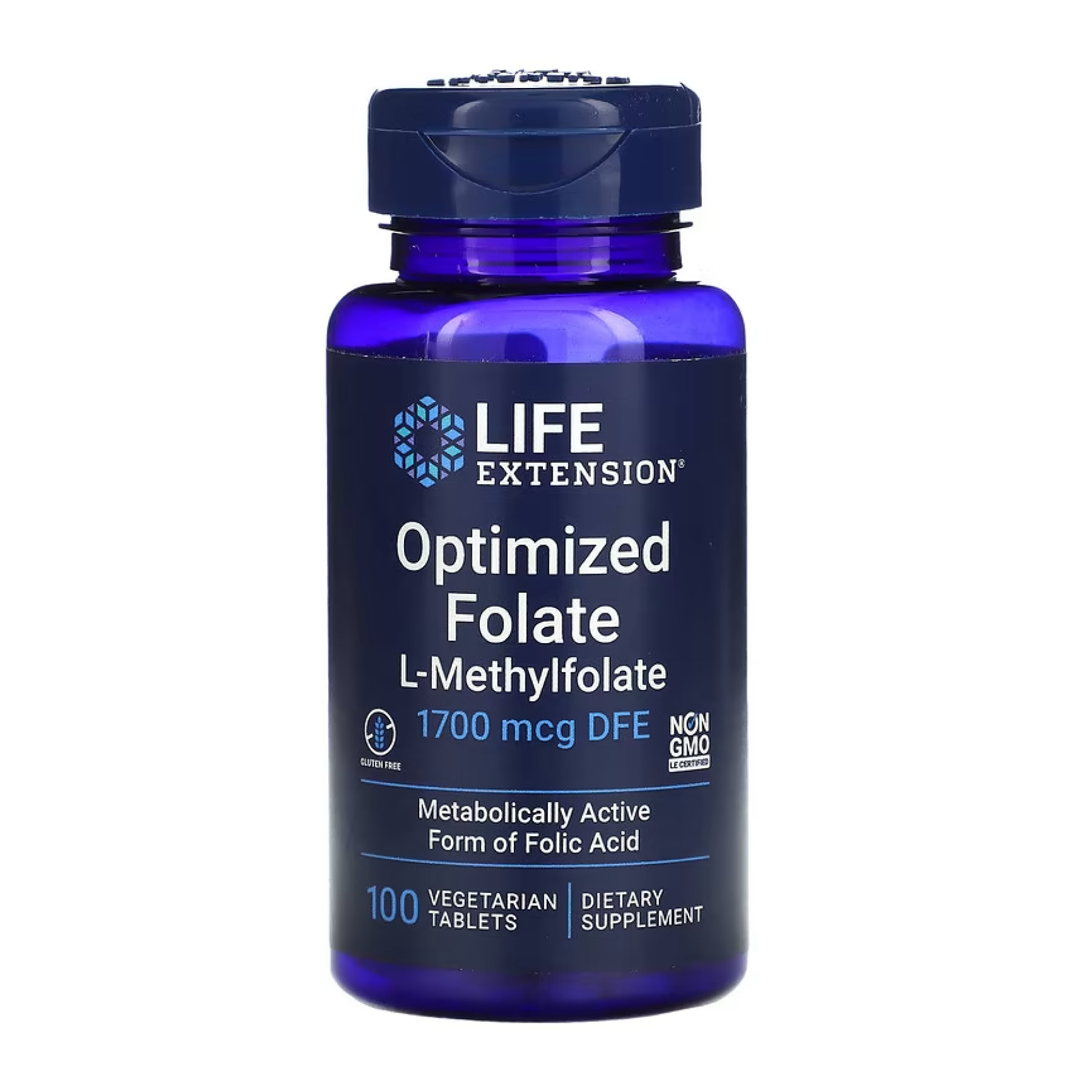 Optimized Folate 1700 mcg DFE - 100 tabs фото1