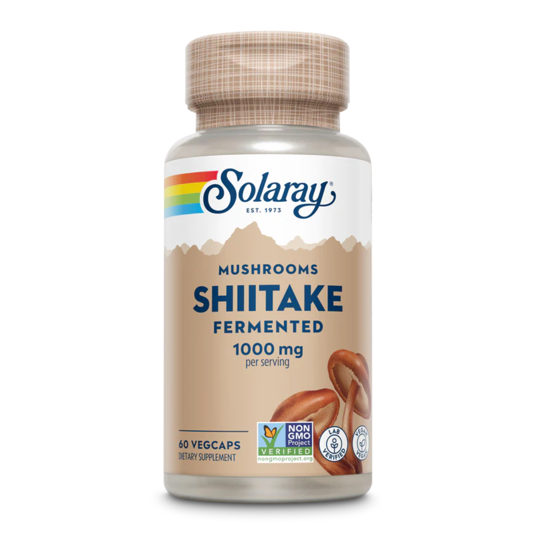 Fermented Shiitake Mushroom 1000mg - 60 vcaps фото1