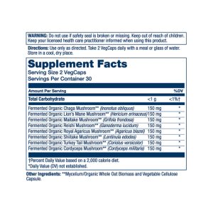 Org Grown Mushroom Complete 1200mg - 60 vcaps фото2