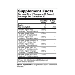 Organic Fermented Mushroom Complete 2000mg - 60g фото2