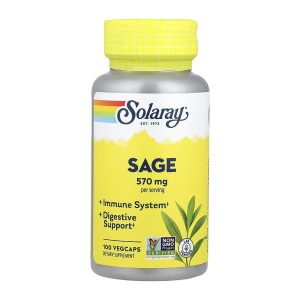 Organically Grown Sage Leaf 570mg - 100 vcaps фото1