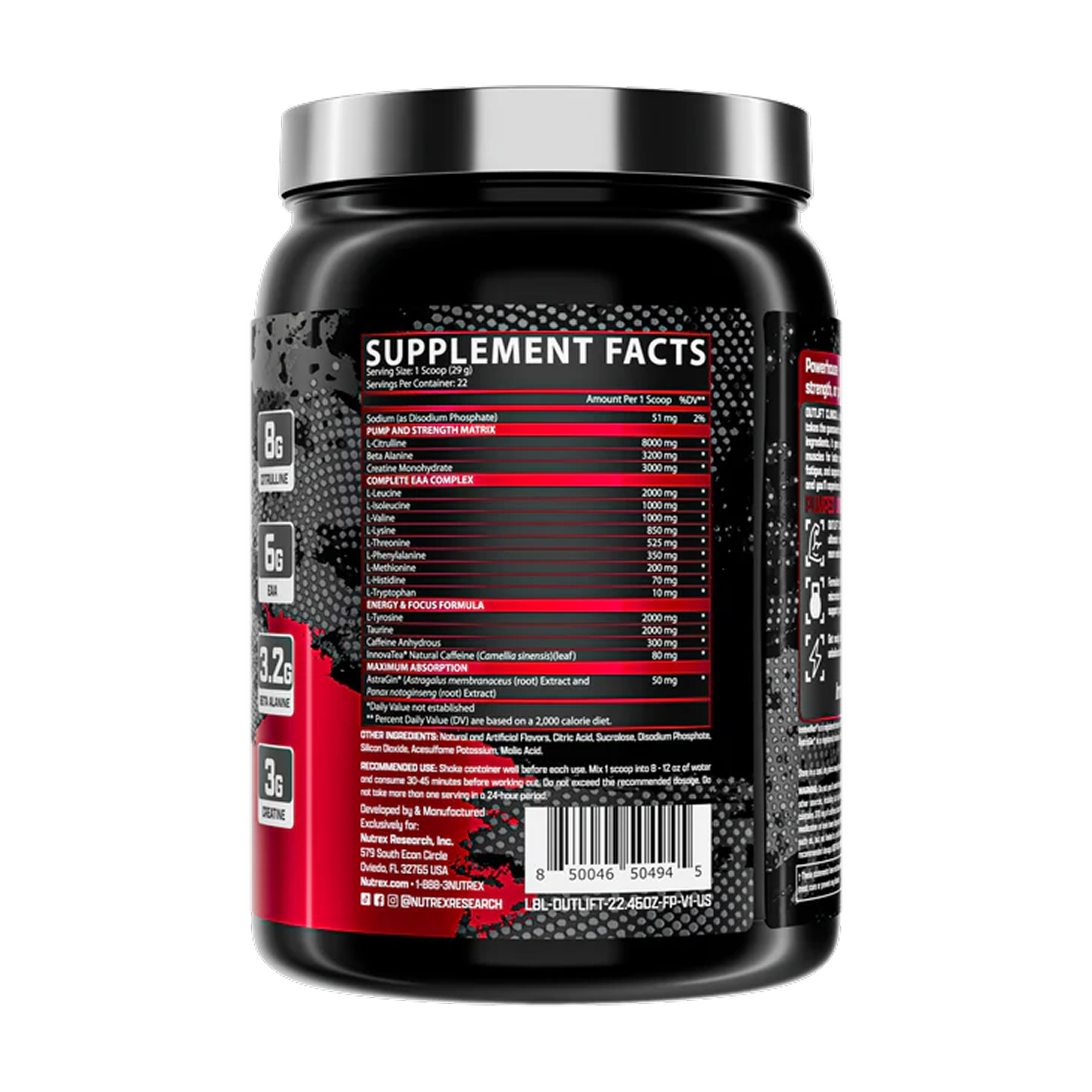 Outlift Clinical - 636.61g Fruit Punch фото2