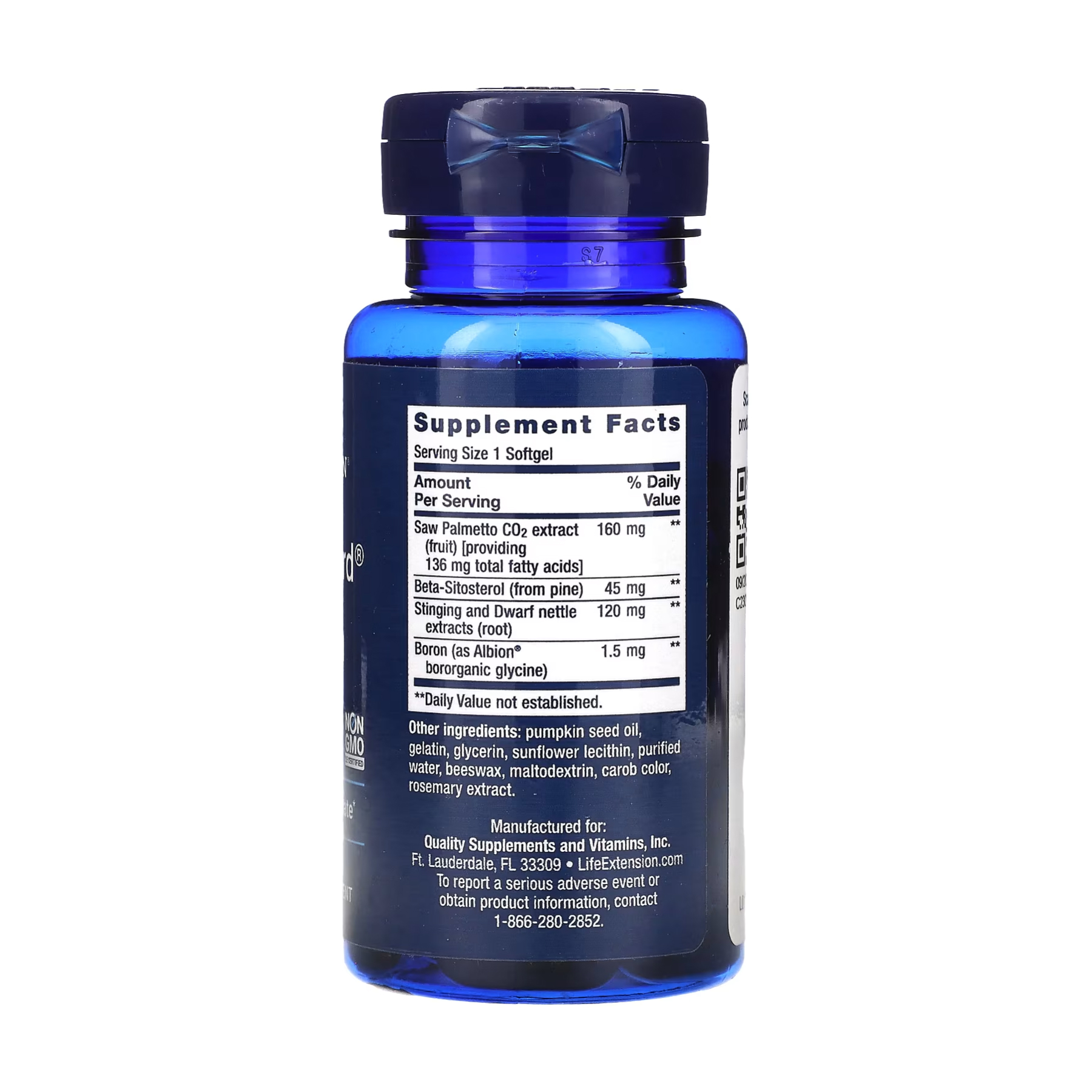 PalmettoGuard® Saw Palmetto/Nettle Root Formula with Beta-Sitosterol - 60 softgels фото2