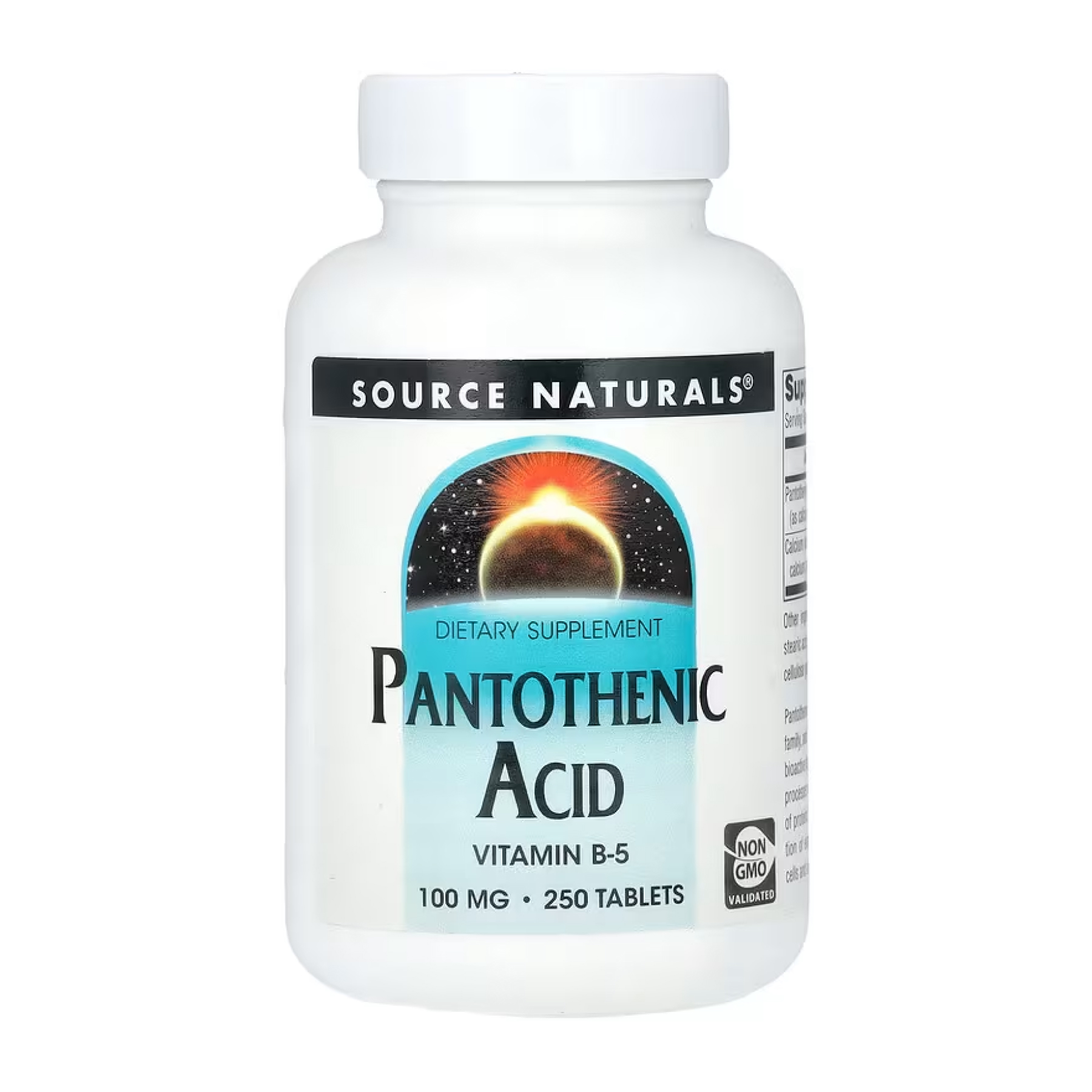 Pantothenic Acid 100 mg - 250 tabs фото1