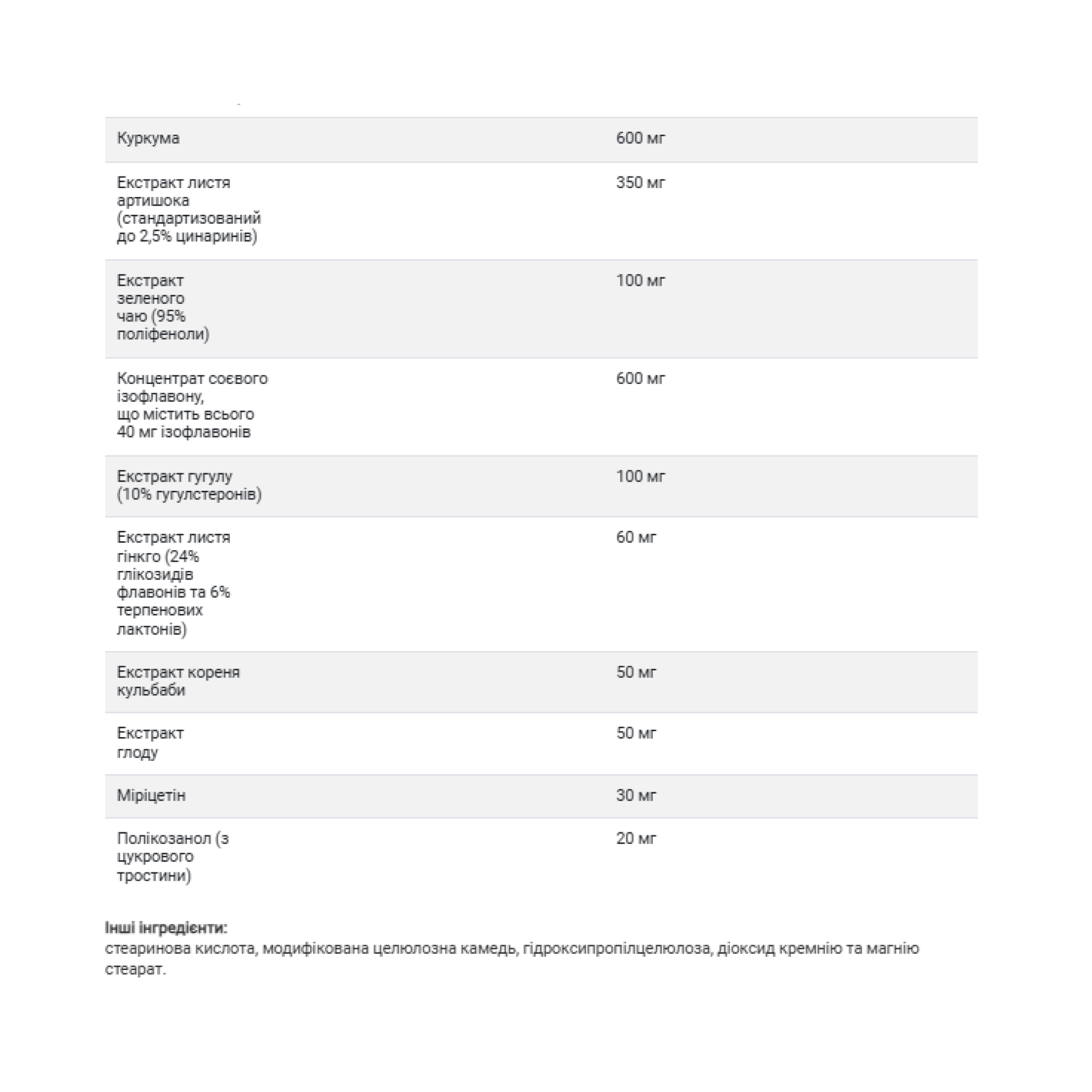 Policosanol Cholesterol Complex - 60 tabs фото3