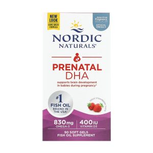 Prenatal DHA - 90 softgels Strawberry фото1