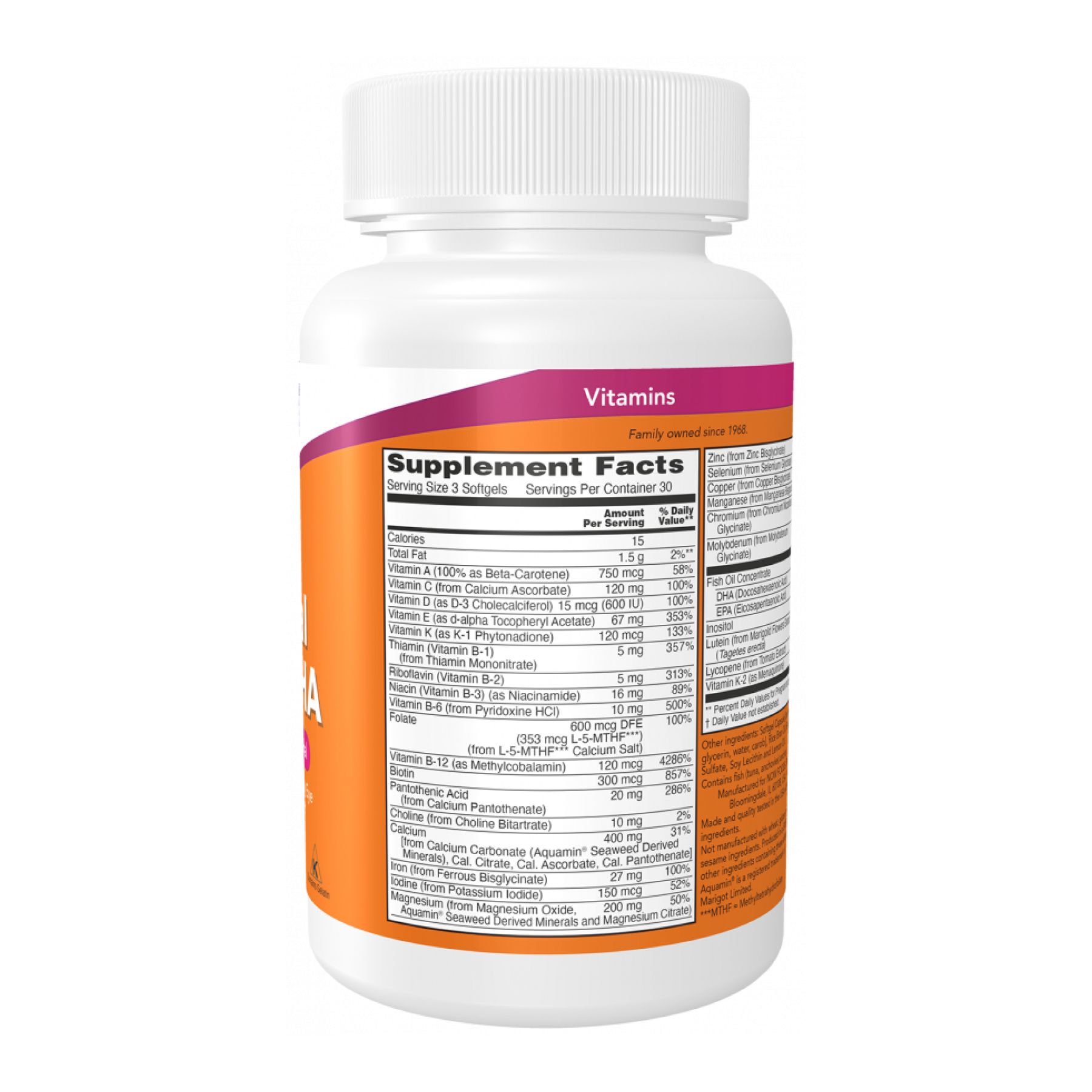 Prenatal Gels + DHA - 180 softgels фото2
