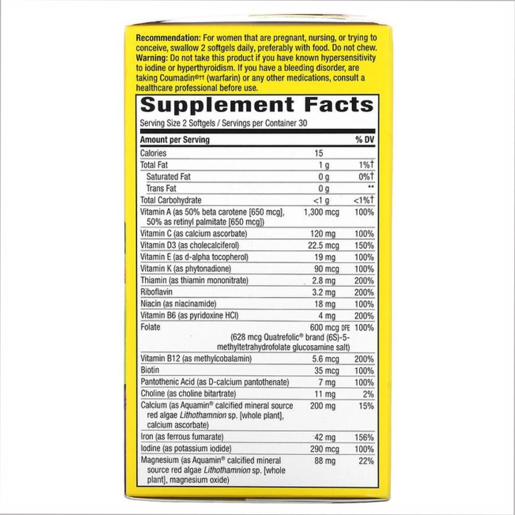 Prenatal Multi - 60 softgels фото2