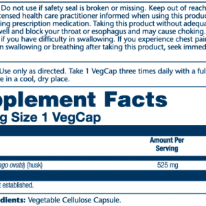 Psyllium Husk 525mg - 100 vcaps фото2