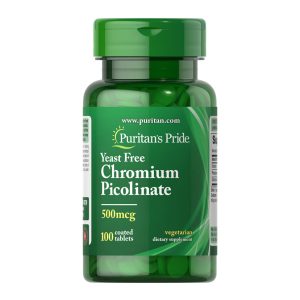 Chromium Picolinate 500 mcg Yeast Free - 100 tabs фото1