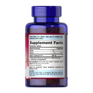 Q-SORB™ CO Q-10 400 mg - 60 Rapid Release Softgels фото2