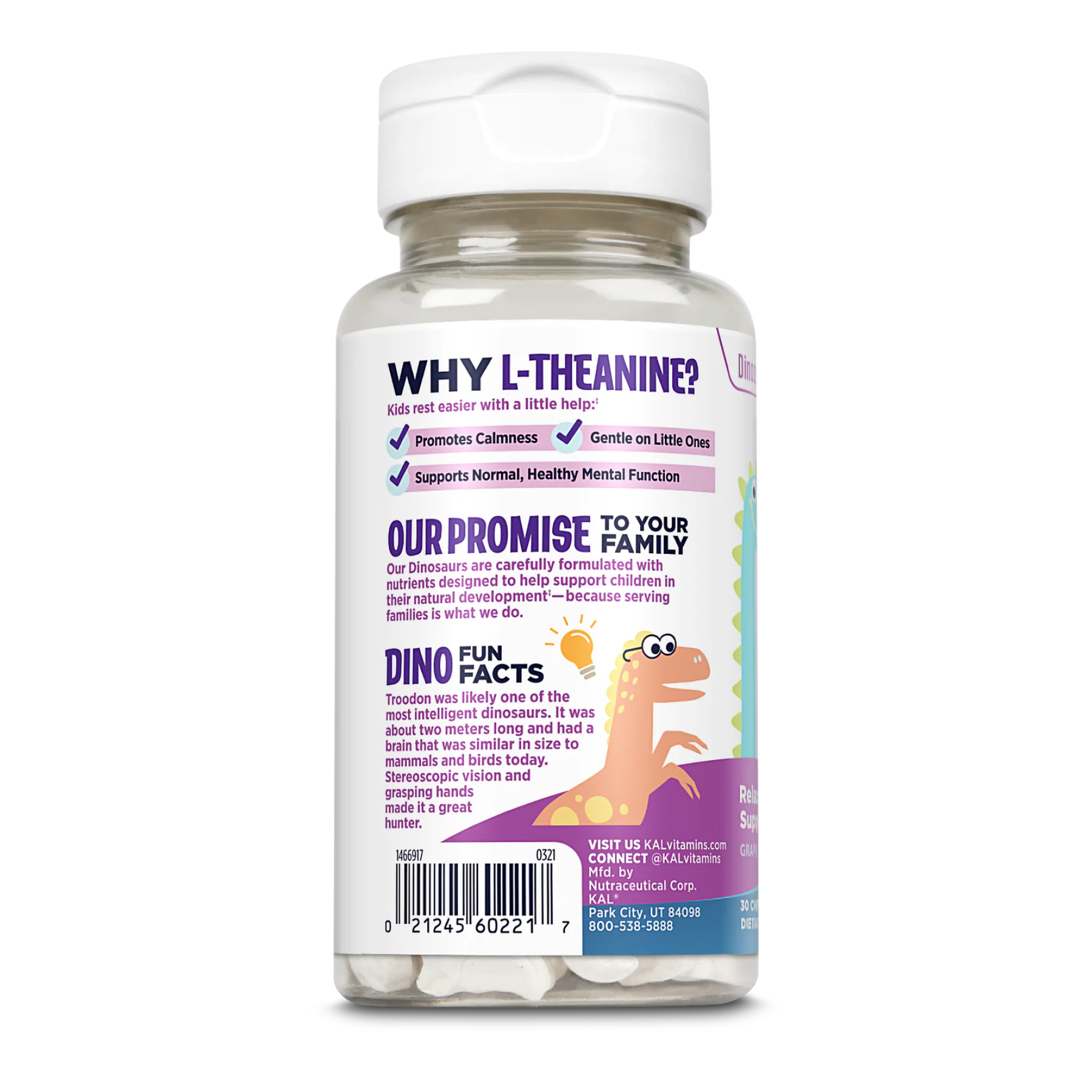 Relax-a-Saurus - 30 chewable Grape фото3