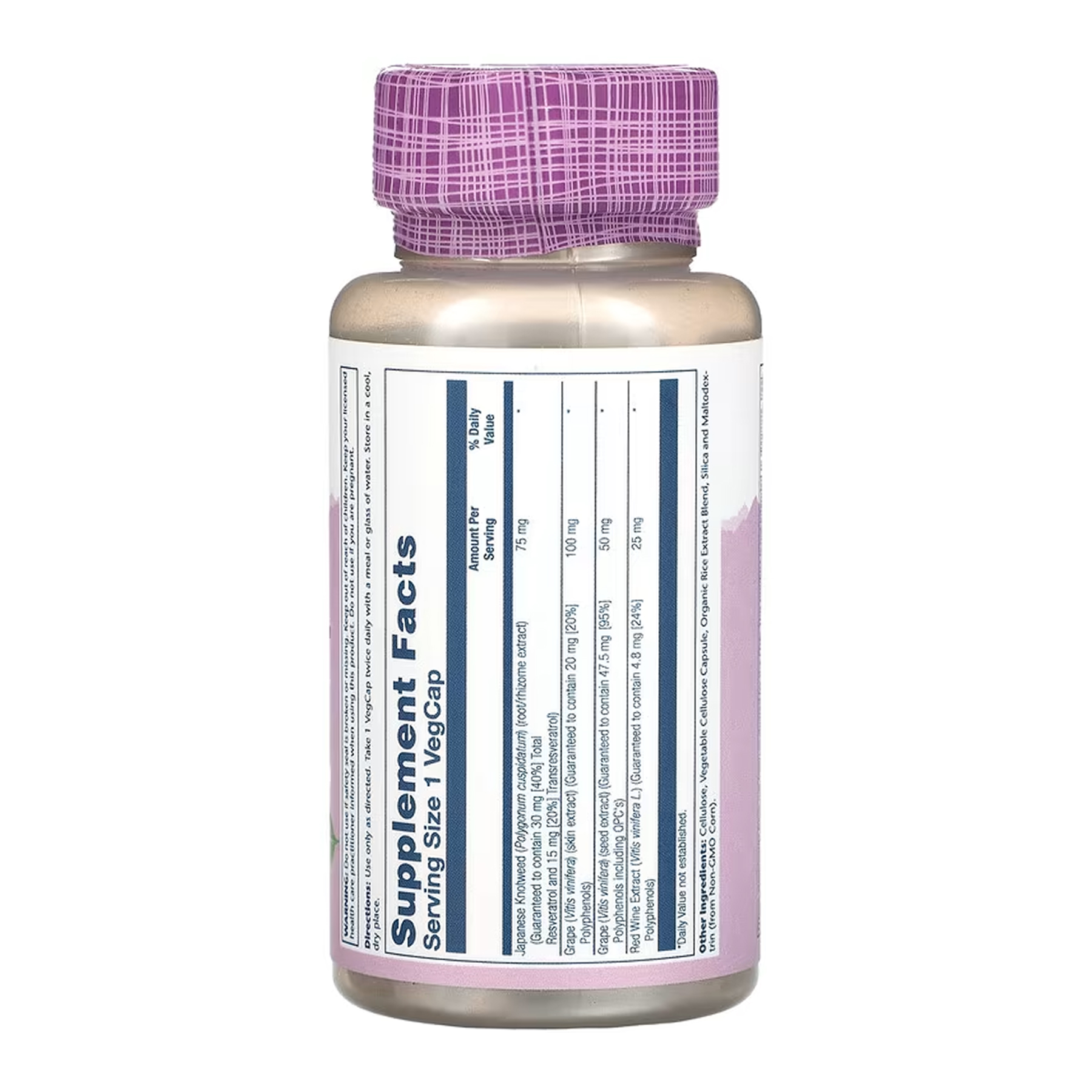 Resveratrol 75mg - 60 vcaps фото2