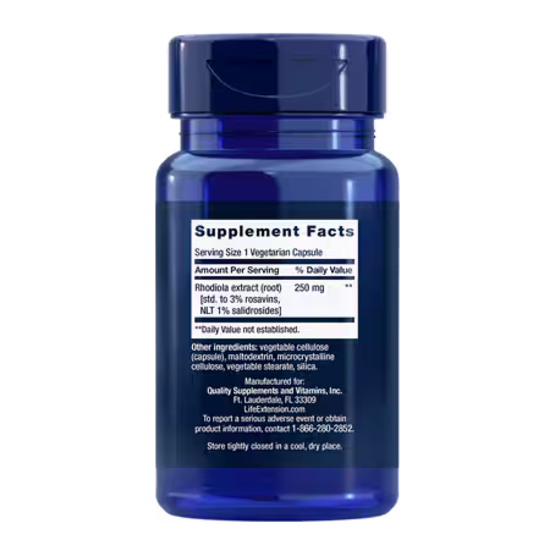 Rhodiola Extract 250mg - 60 veg caps фото2