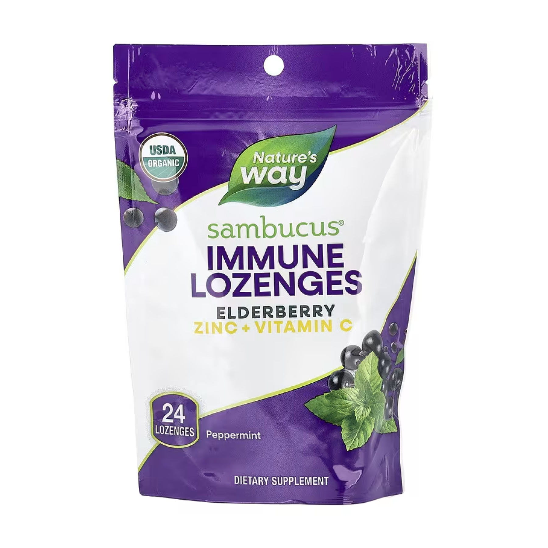 Sambucus Organic Lozenges Mint - 24 cnt фото1