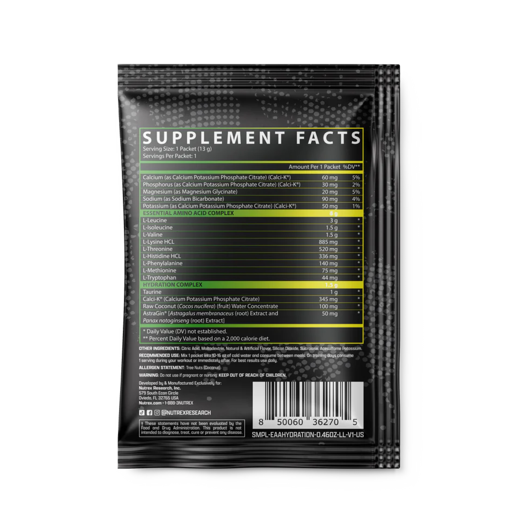 Samples EAA Hydration - 13g Lemon Lime фото2