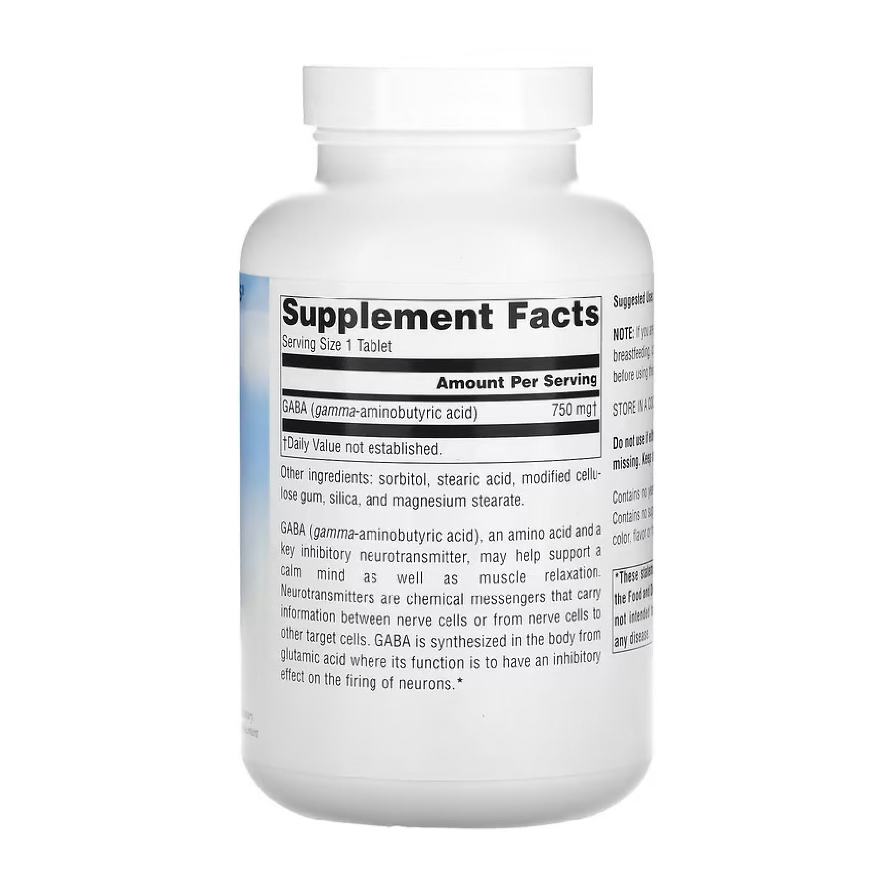 Serene Science® GABA 750 mg - 180 tabs фото2