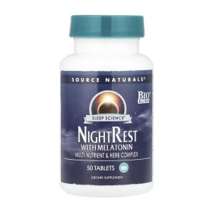 Sleep Science® NightRest™ with Melatonin - 50 tabs фото1
