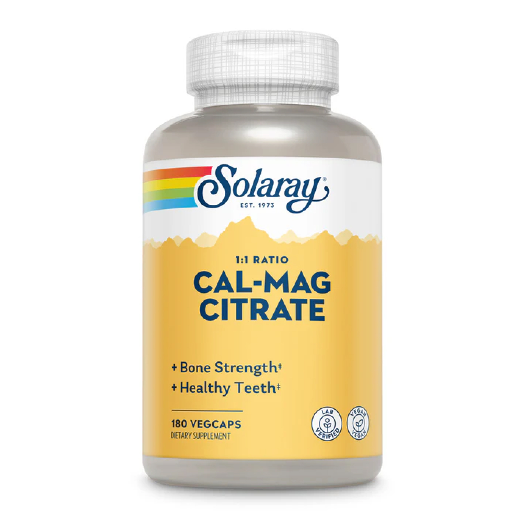 Cal-Mag Citrate - 180 veg caps фото1