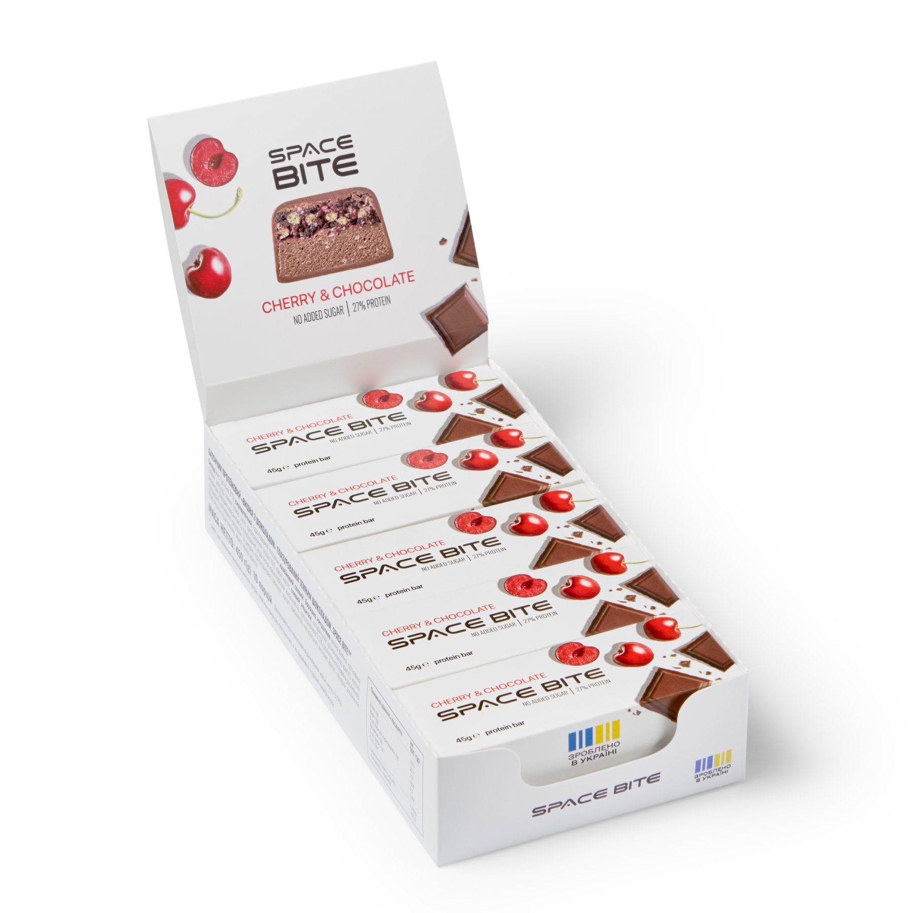 Space Bite - 10x45g Cherry Chocolate фото1