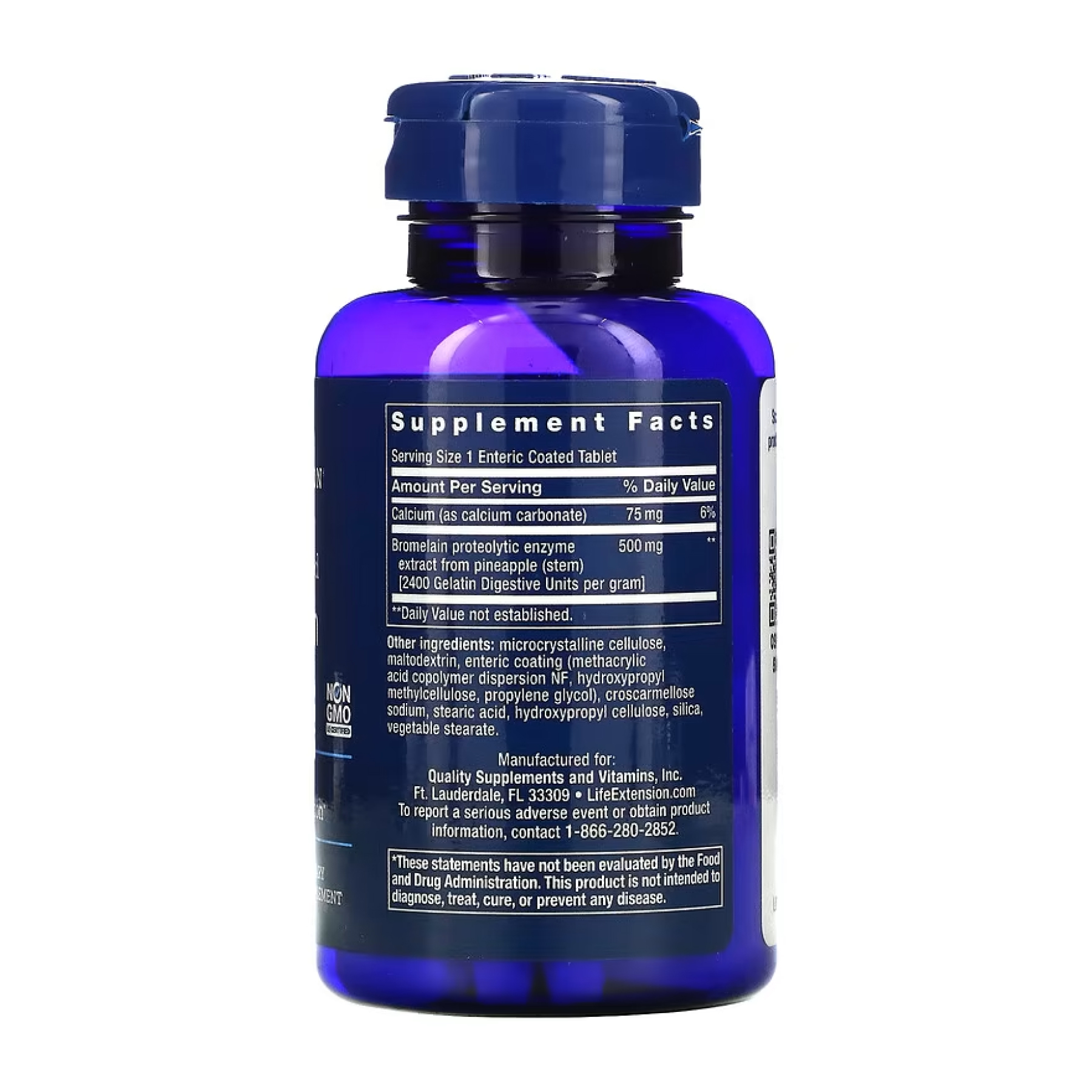 Specially-Coated Bromelain 500 mg - 60 tabs фото2