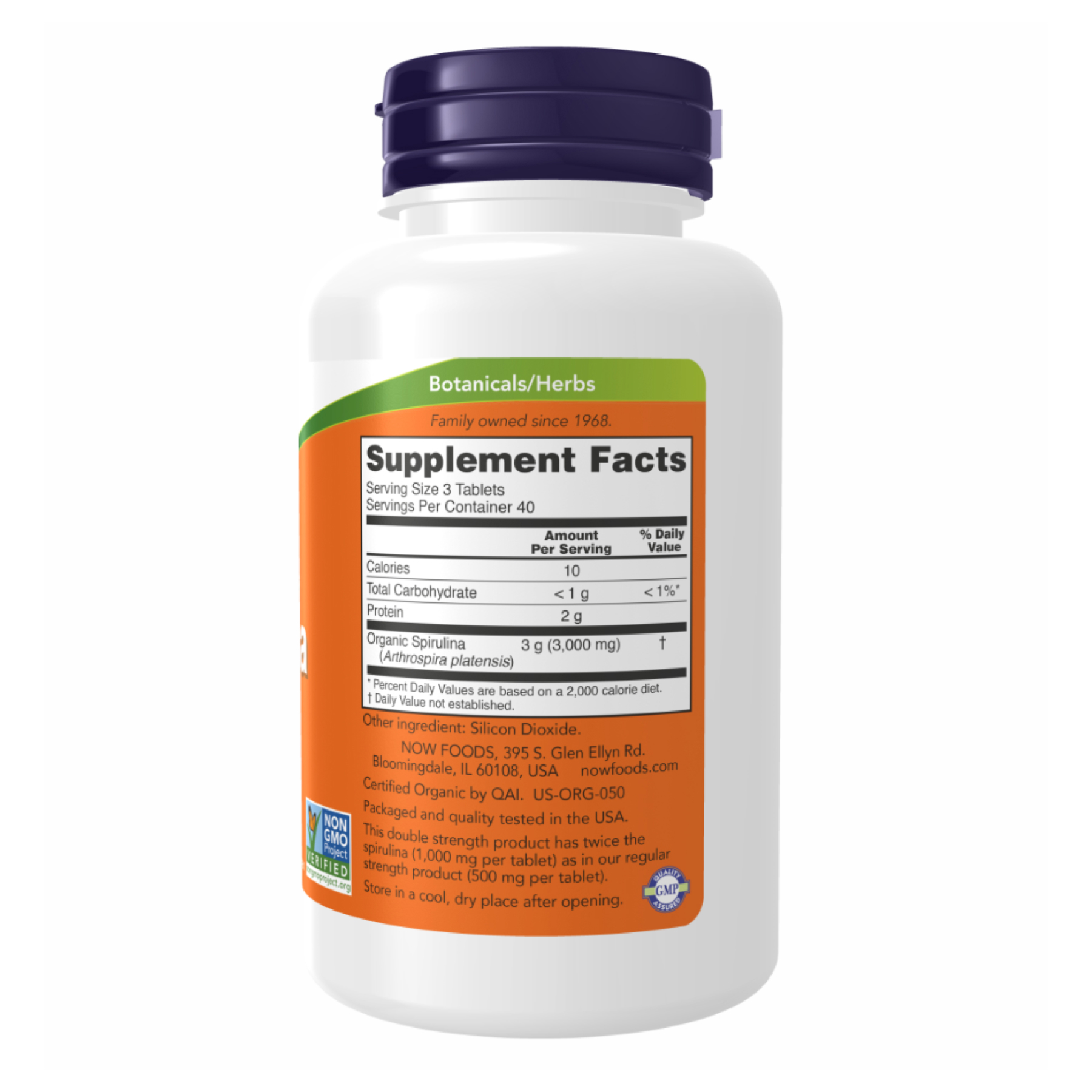 Spirulina 1000mg - 240 tabs фото2