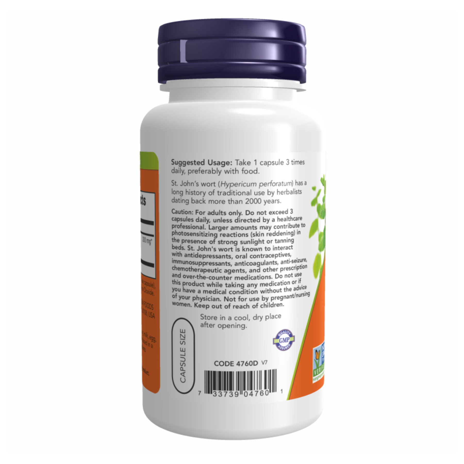 ST. John's Wort 300mg - 100 vcaps фото3
