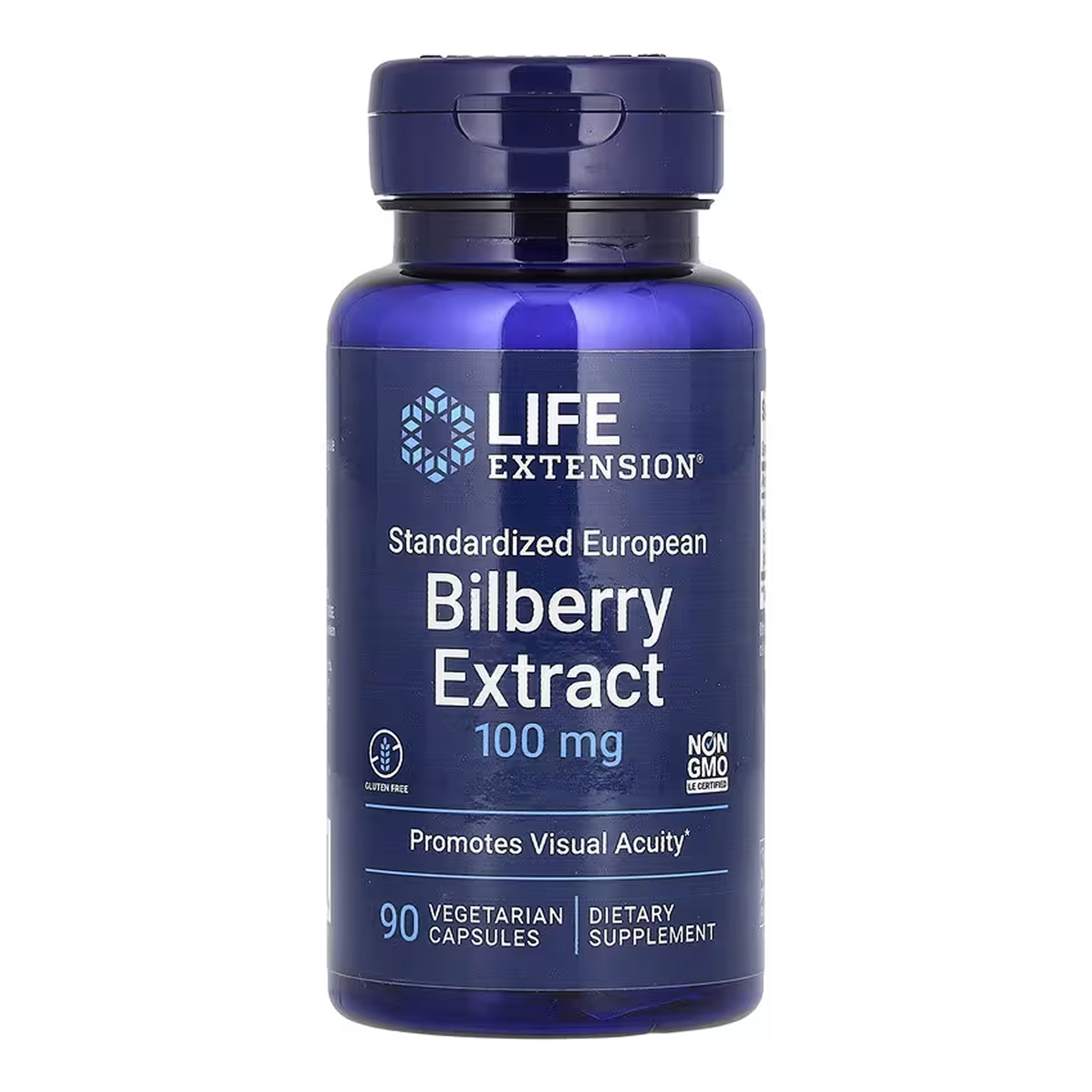 Standardized European Bilberry Extract 100 mg - 90 vcaps фото1
