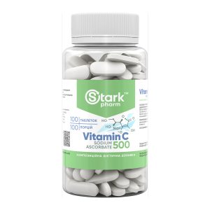 Stark Vitamin C Sodium Ascorbate 500mg - 100 tabs фото1