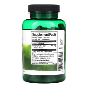 Stinging Nettle Leaf 400mg - 120 caps фото2