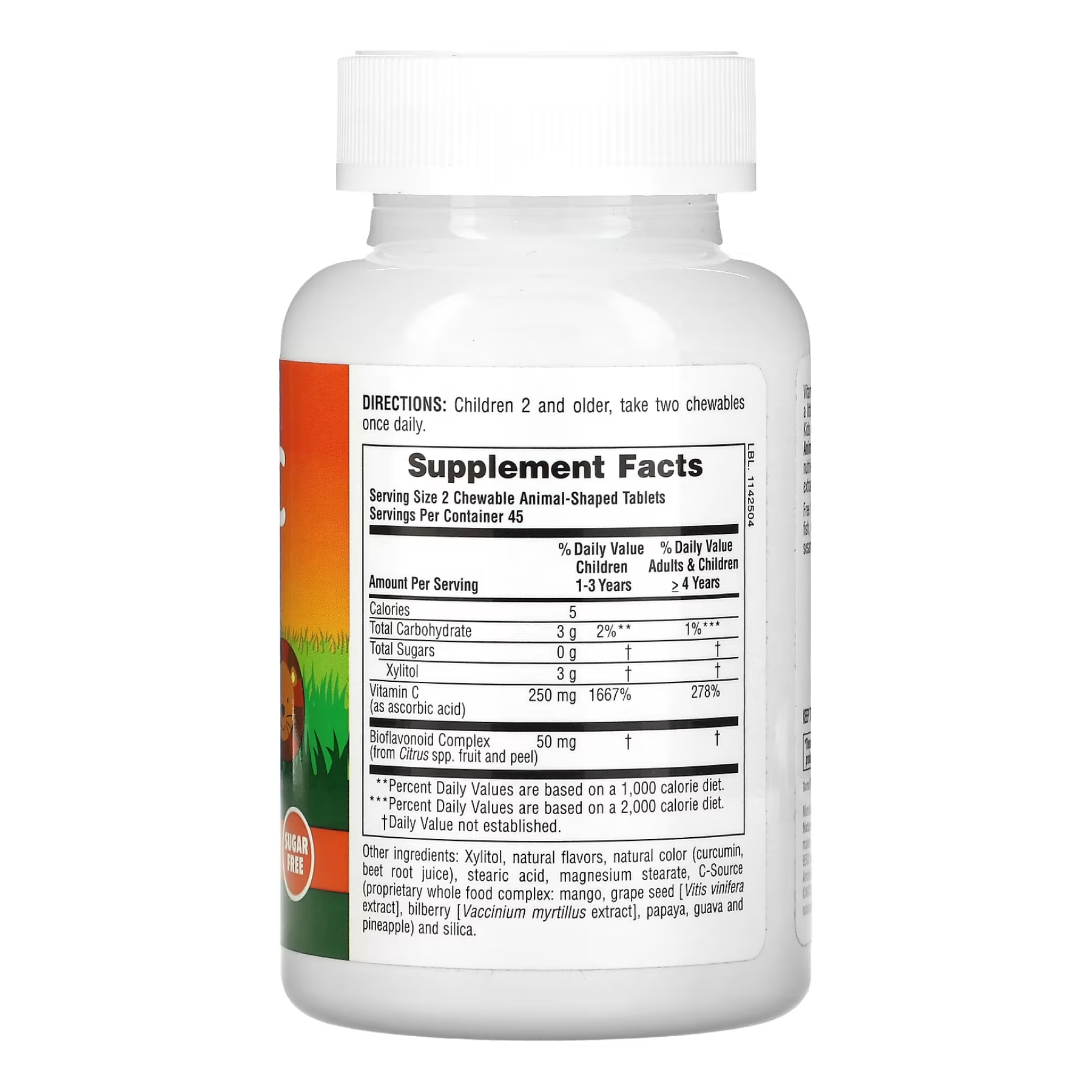 Kids Vit C Chewable Sugarfree - 90 tabs фото2