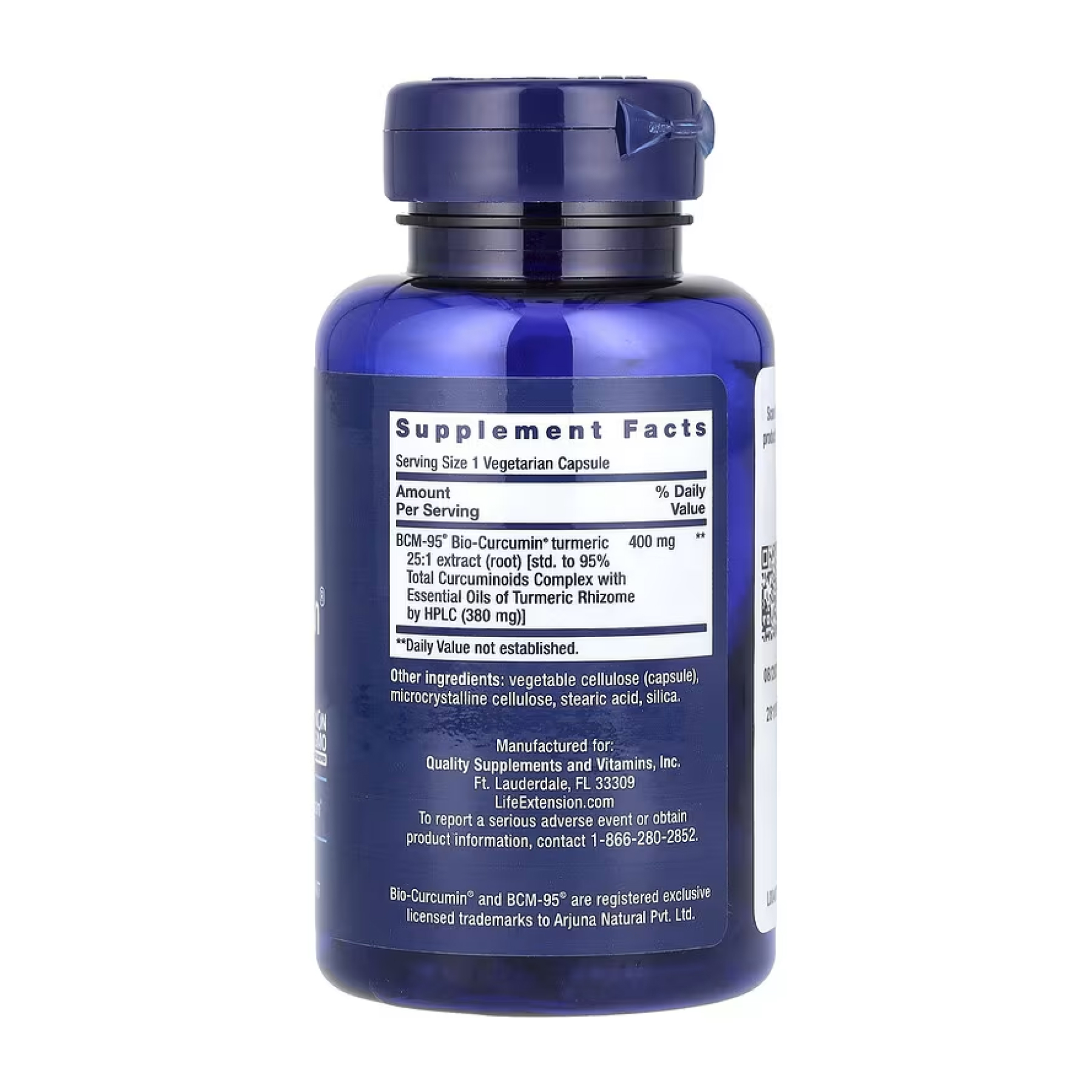 Super Bio-Curcumin® Turmeric Extract 400 mg - 60 vcaps фото2