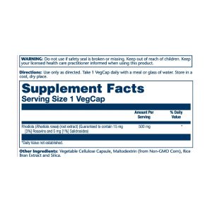 Super Rhodiola Root Extract 500mg - 60 vcaps фото2